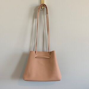 8 Other Reasons Beige Vegan Leather Slouchy Bucket Bag
